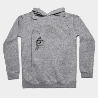 Bird on a pole Hoodie